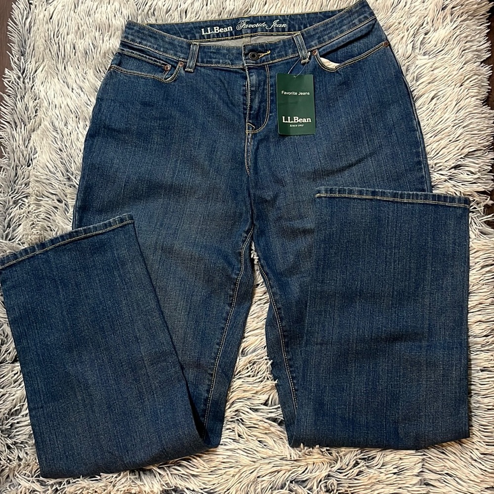 L.L. Bean Women's Dark Blue Boot Cut Jeans